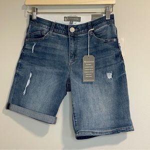 Wit & Wisdom Bermuda Jeans Distressed Shorts